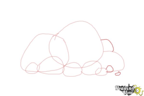 How to Draw Rocks - Step 6