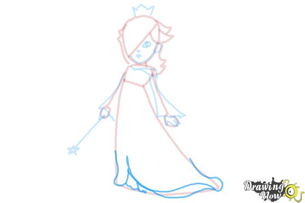 How to Draw Rosalina - Step 12 How to Draw Rosalina - Step 12