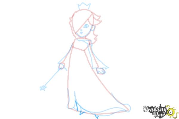 How to Draw Rosalina - Step 13 How to Draw Rosalina - Step 13