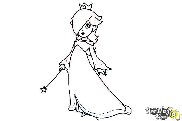 How to Draw Rosalina - Step 14 How to Draw Rosalina - Step 14