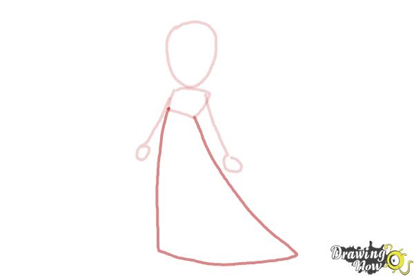 How to Draw Rosalina - Step 4 How to Draw Rosalina - Step 4
