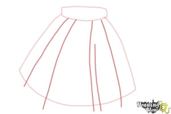 How to Draw a Pleated Skirt  Easy Drawing Tutorial For Kids