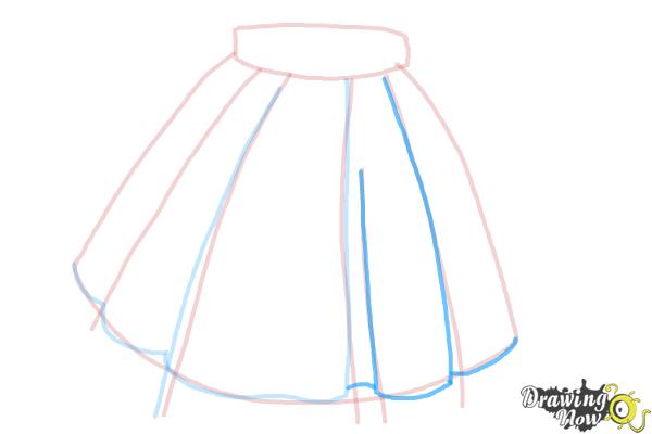 How to Draw a Skirt - Step 5