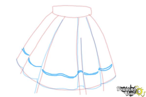 How to Draw a Skirt - Step 6