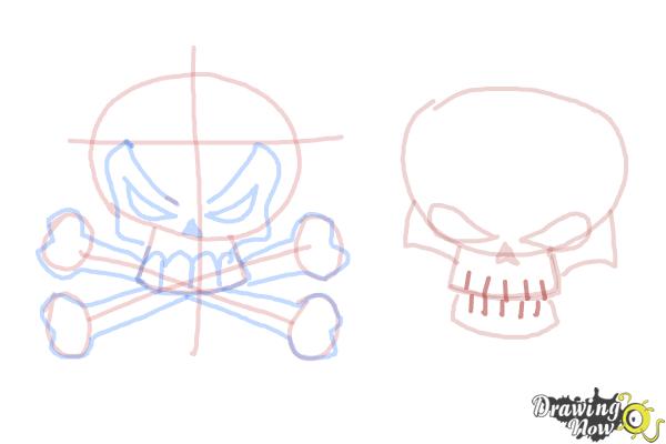 How to Draw Skulls - Step 12