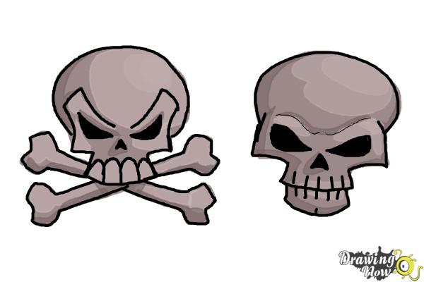 How to Draw Skulls - Step 15