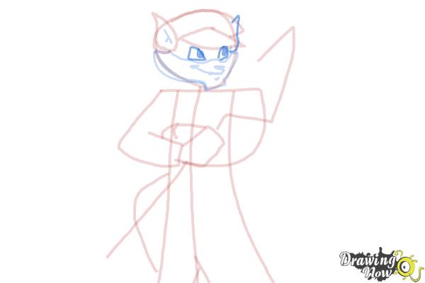 How to Draw Sly Cooper - Step 10