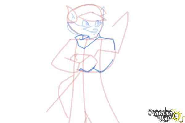 How to Draw Sly Cooper - Step 11