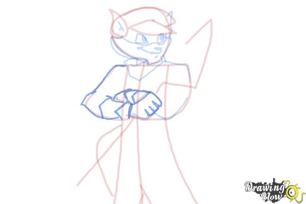 How to Draw Sly Cooper - Step 12