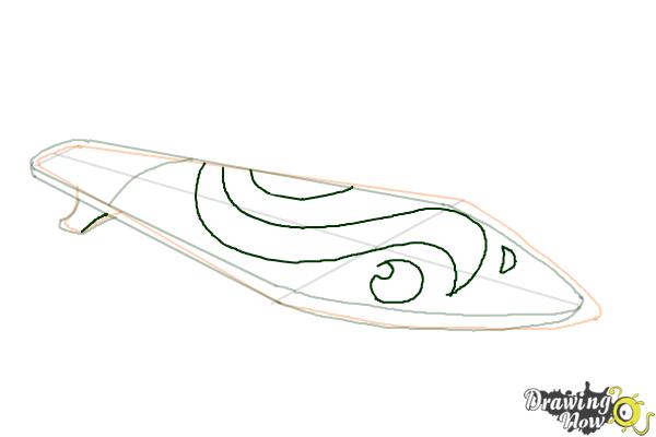 How to Draw a Surfboard - Step 5