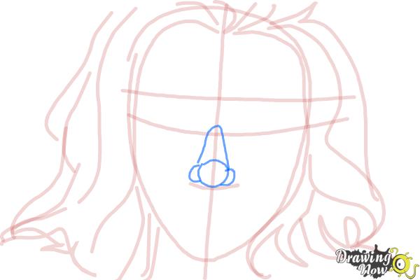 How to Draw Scarlett Johansson - Step 6