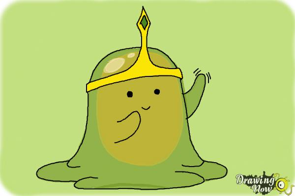 How to Draw Slime Princess from Adventure Time - Step 10