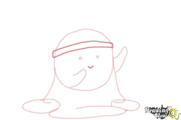 How to Draw Slime Princess from Adventure Time - Step 7