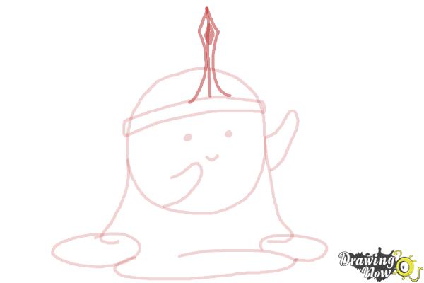 How to Draw Slime Princess from Adventure Time - Step 8