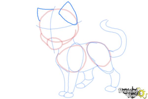 How to Draw Swiftpaw from Warrior Cats - Step 13