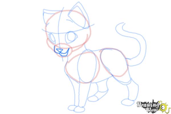 How to Draw Swiftpaw from Warrior Cats - Step 16