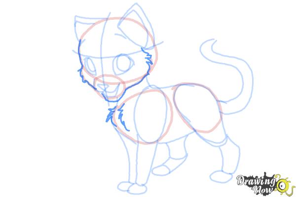 How to Draw Swiftpaw from Warrior Cats - Step 17
