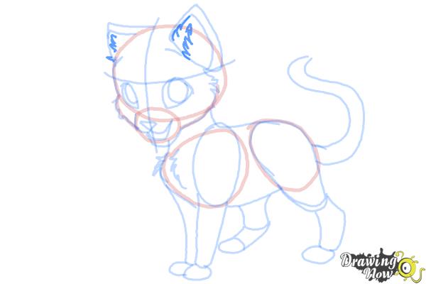 How to Draw Swiftpaw from Warrior Cats - Step 18