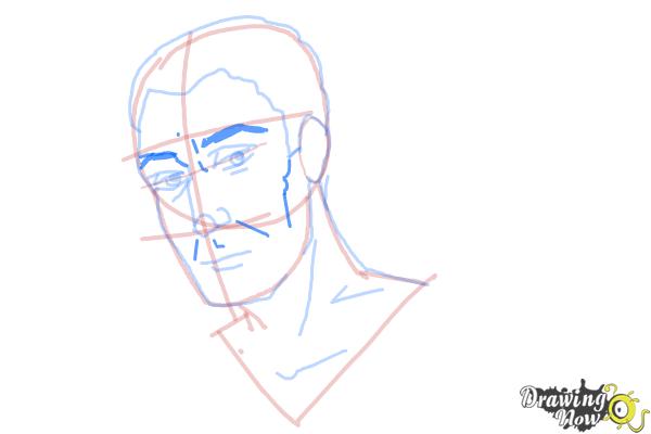 How to Draw Slicked Back Hair - Step 10