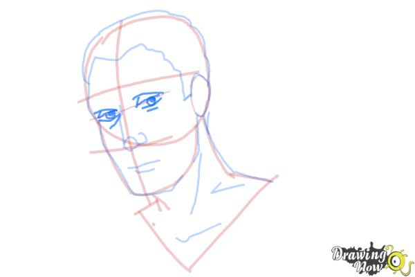 How to Draw Slicked Back Hair - Step 9