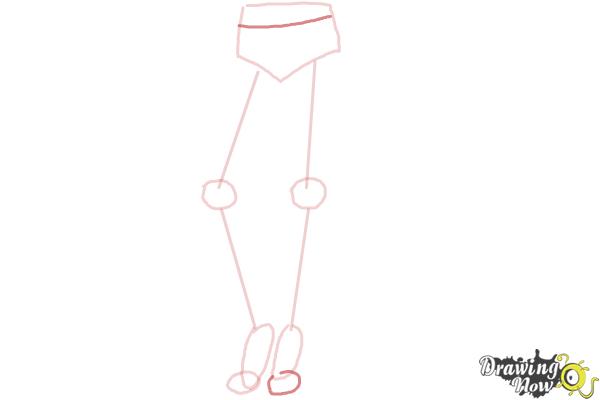 How to Draw Skinny Jeans - Step 6