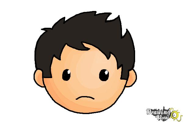 How to Draw a Sad Face - DrawingNow