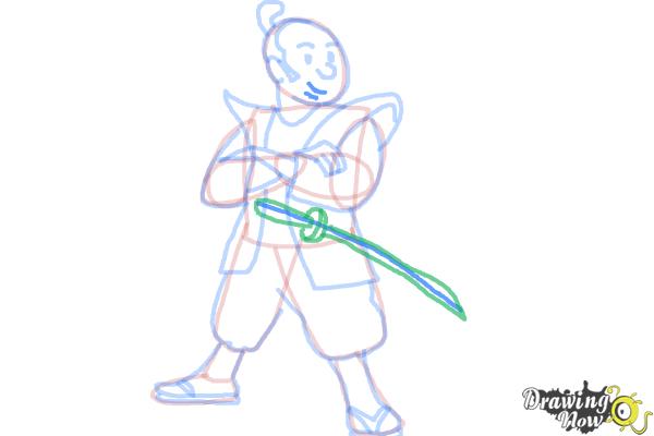 How to Draw a Samurai - Step 15