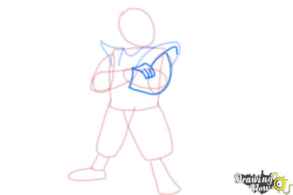 How to Draw a Samurai - Step 9
