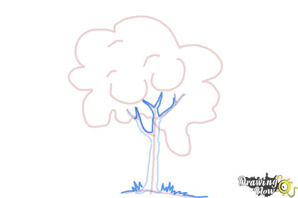 How to Draw a Simple Tree - Step 6