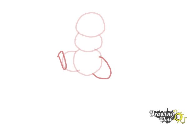 How to Draw a Flying Squirrel - Step 3 How to Draw a Flying Squirrel - Step 3