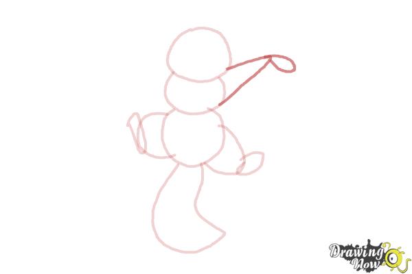How to Draw a Flying Squirrel - Step 5 How to Draw a Flying Squirrel - Step 5