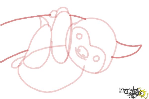 How to Draw a Sloth - Step 9