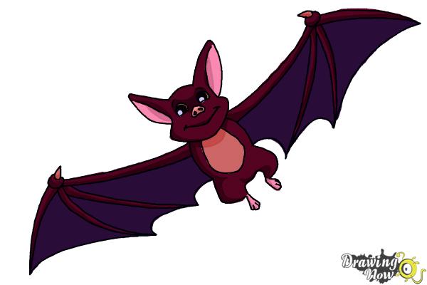 How to Draw a Bat For Kids - Step 12