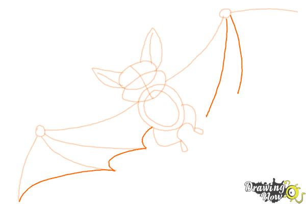 How to Draw a Bat For Kids - Step 7
