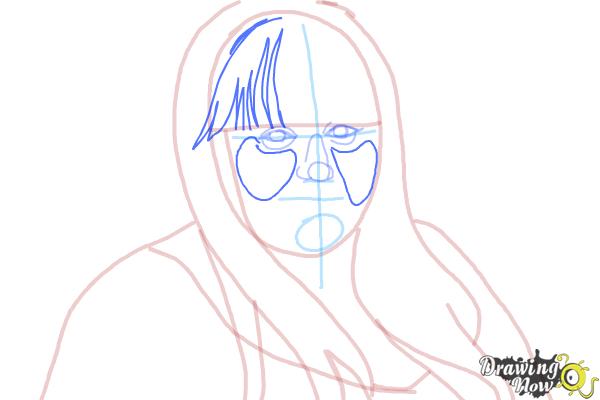 How to Draw Rebel Wilson - Step 9