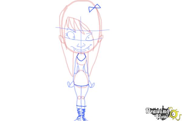 How to Draw a Vampire Girl - Step 12