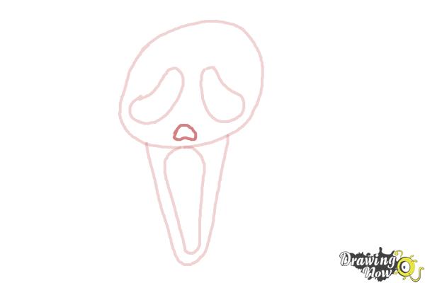 How to Draw Scream - Step 5