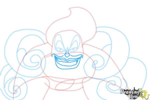 How to Draw Ursula - Step 8