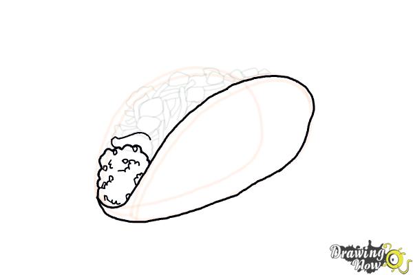 How to Draw a Taco - Step 9