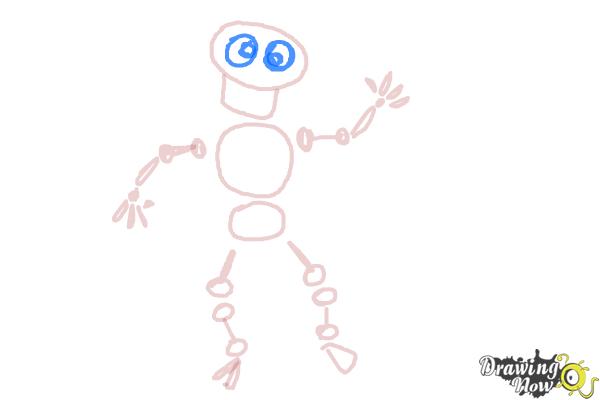 How to Draw Skeleton For Kids - Step 10
