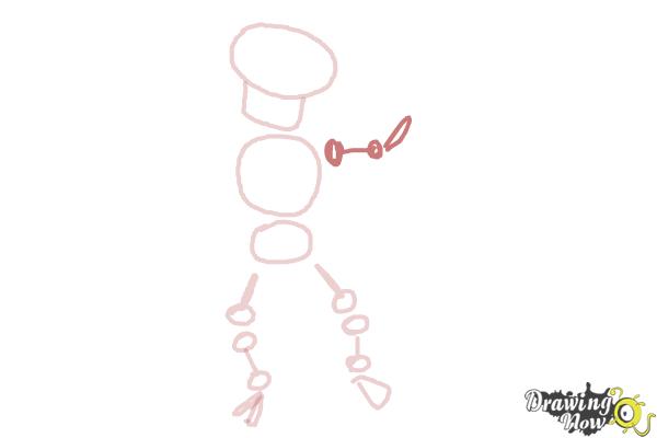 How to Draw Skeleton For Kids - Step 6