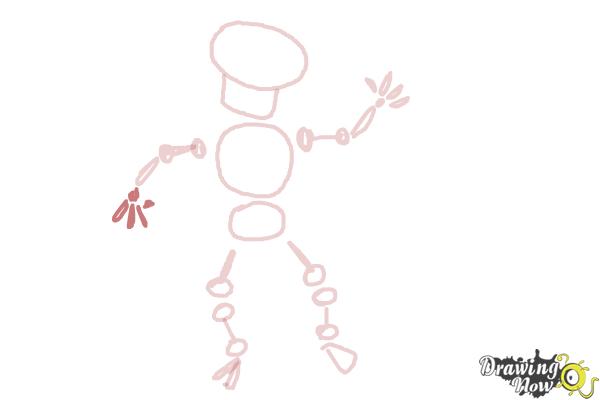 How to Draw Skeleton For Kids - Step 9