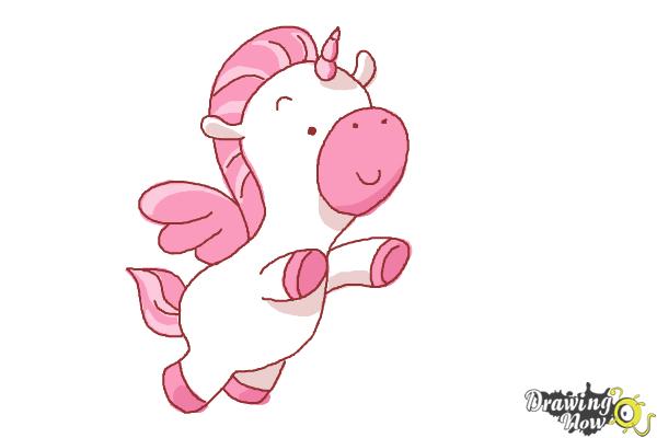 How to Draw a Unicorn For Kids - Step 14