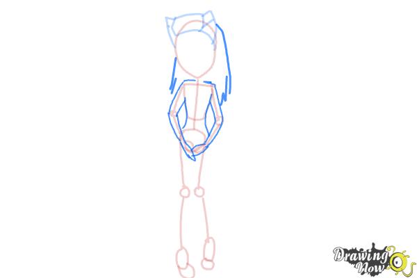 How to Draw Cat Tastrophe, Toralei Stripe - Step 7 How to Draw Cat Tastrophe, Toralei Stripe - Step 7