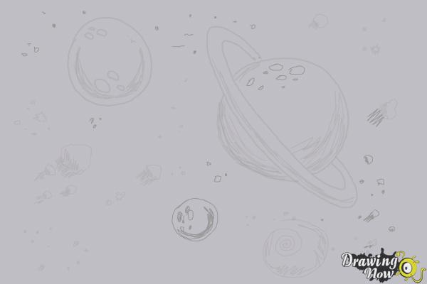 How to Draw Space - Step 10