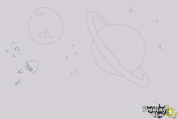 How to Draw Space - Step 6