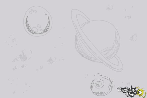 How to Draw Space - Step 9