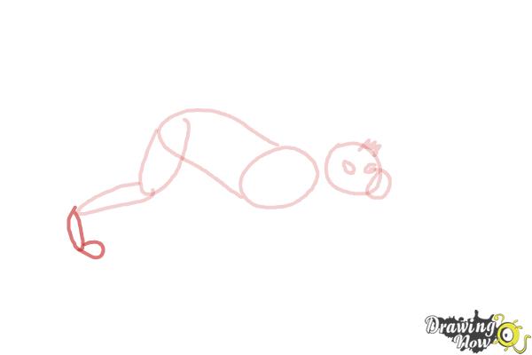 How to Draw a Spider Monkey - Step 6