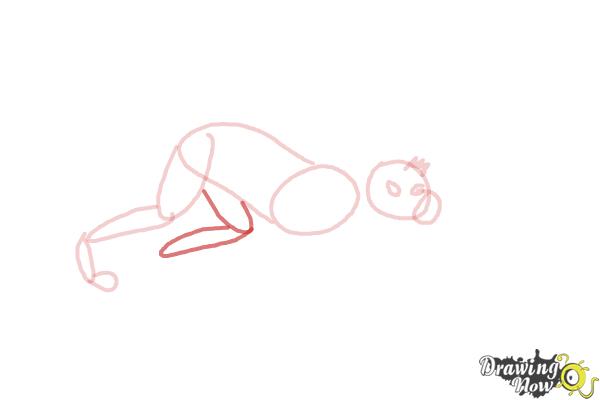 How to Draw a Spider Monkey - Step 7