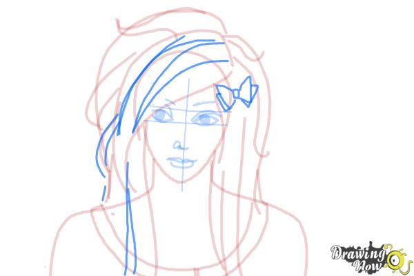 How to Draw a Scene Girl - Step 9